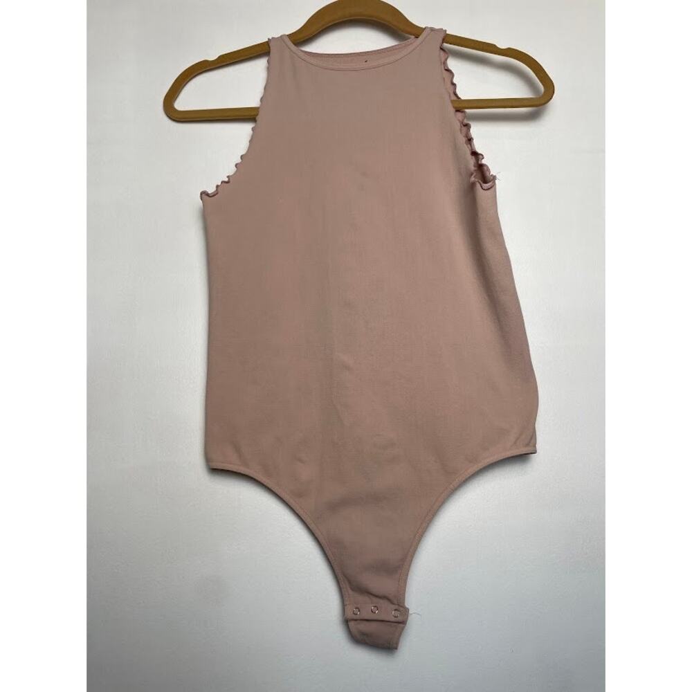 Intimately Free People Feels Right Ballet Pink Bodysuit Womens M/L Fitted Top - Picture 3 of 13